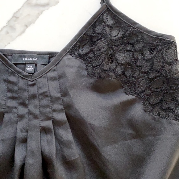 Talula Black Lace Trim Flow Tank Top - Picture 3 of 7